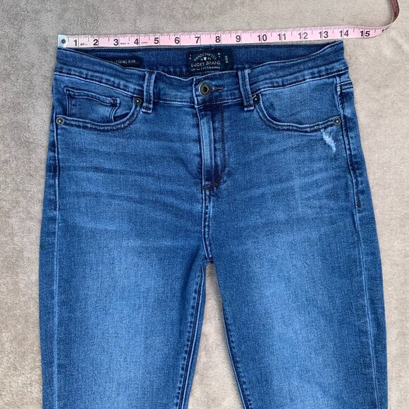 Lucky Brand Brooke Legging Skinny Zippered Ankle Mid Rise Jeans Sz6 - Picture 11 of 16